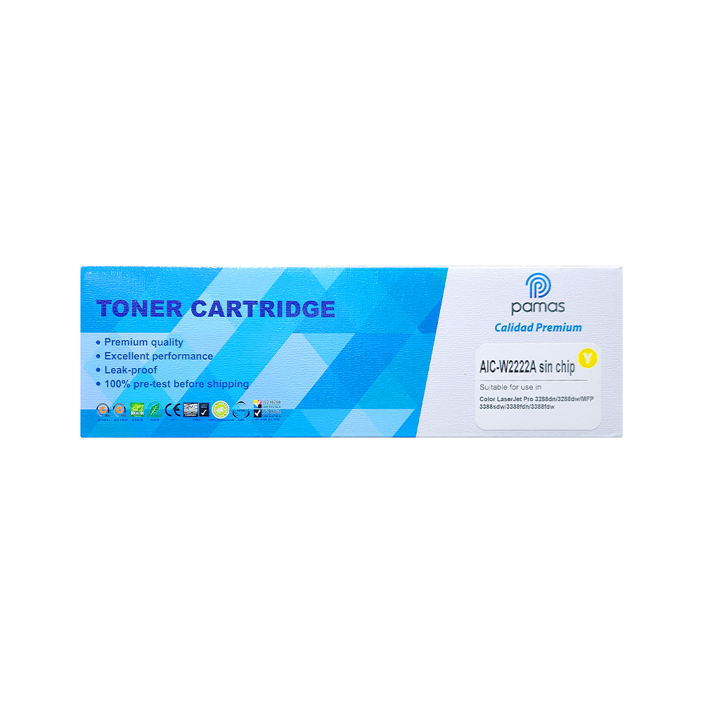 222A-Y-1.jpg Toner Compatible Pamas Para HP 222A (W2222A) Sin Chip - Amarillo - Imagen 1