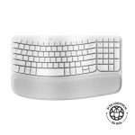 Teclado Ergonómico Logitech Wave Keys - Blanco