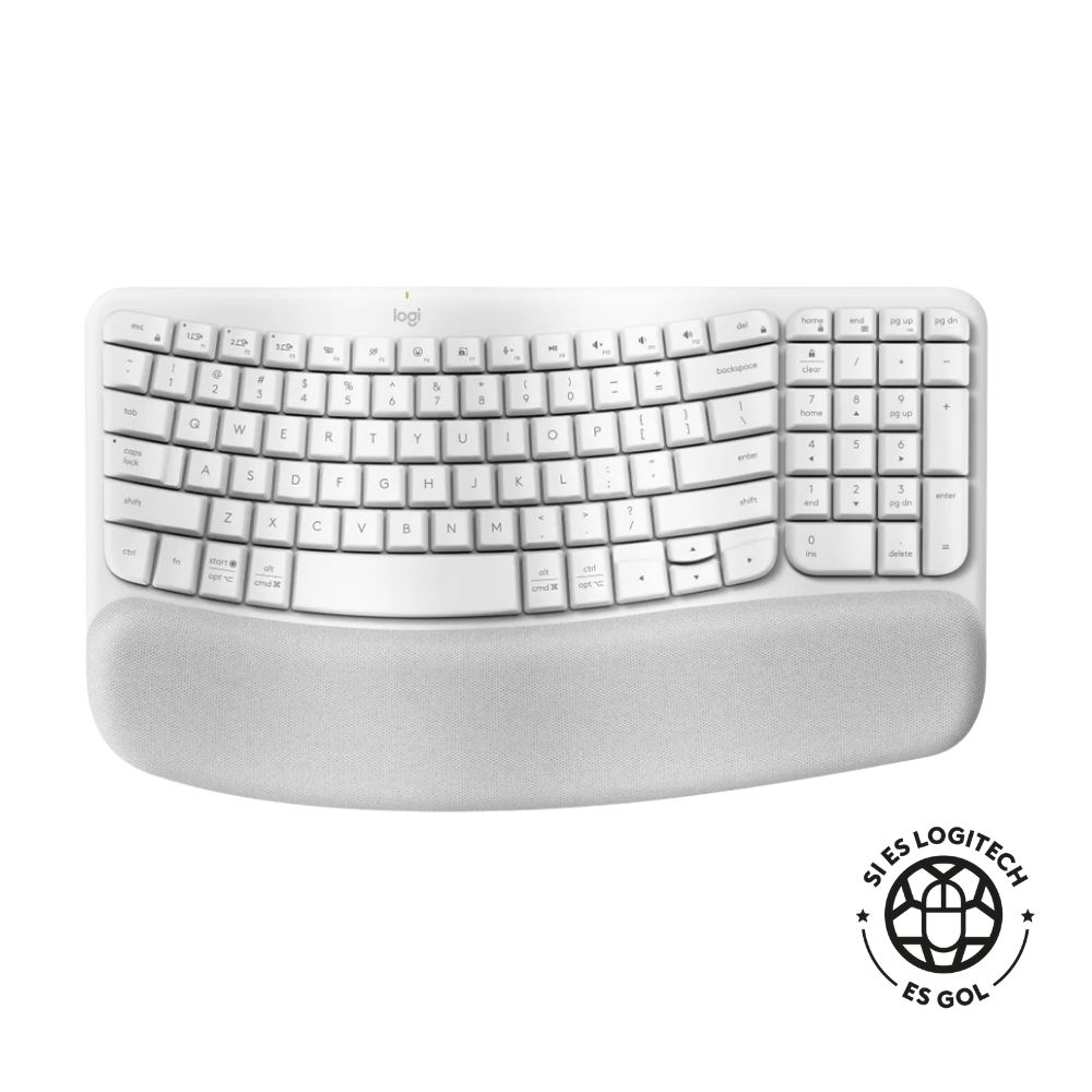 35.jpg Teclado Ergonómico Logitech Wave Keys - Blanco - Imagen 1