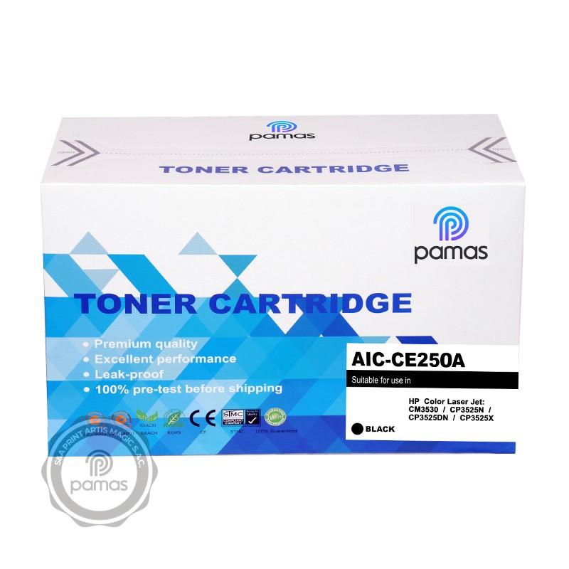 424-TONER-PAMAS-CE250A.jpg Toner PAMAS Compatible HP504A (CE250A) - Black - Imagen 1