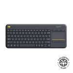 Teclado Logitech K400 Plus Wireless Touch Sp Black