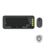 Teclado Logitech + Mouse Pop Icon Bluetooth Wireless Negro