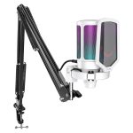 Micrófono Fifine Ampligame A6T RGB incluye Brazo - White - Imagen 2