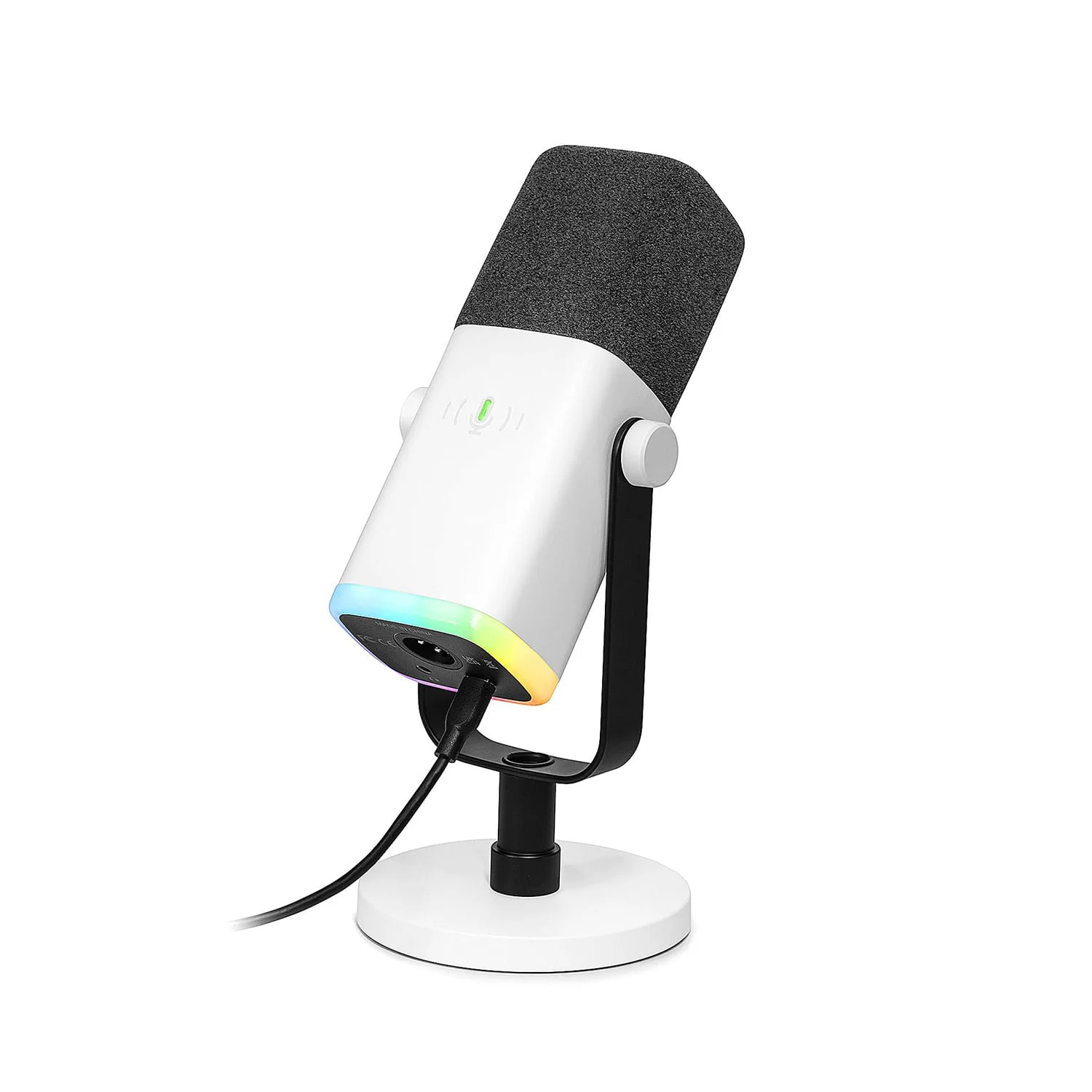AM8-Blanco-3.png Microfono Fifine Ampligame Am8 Rgb White Usb Xlr Dinamico - White - Imagen 1
