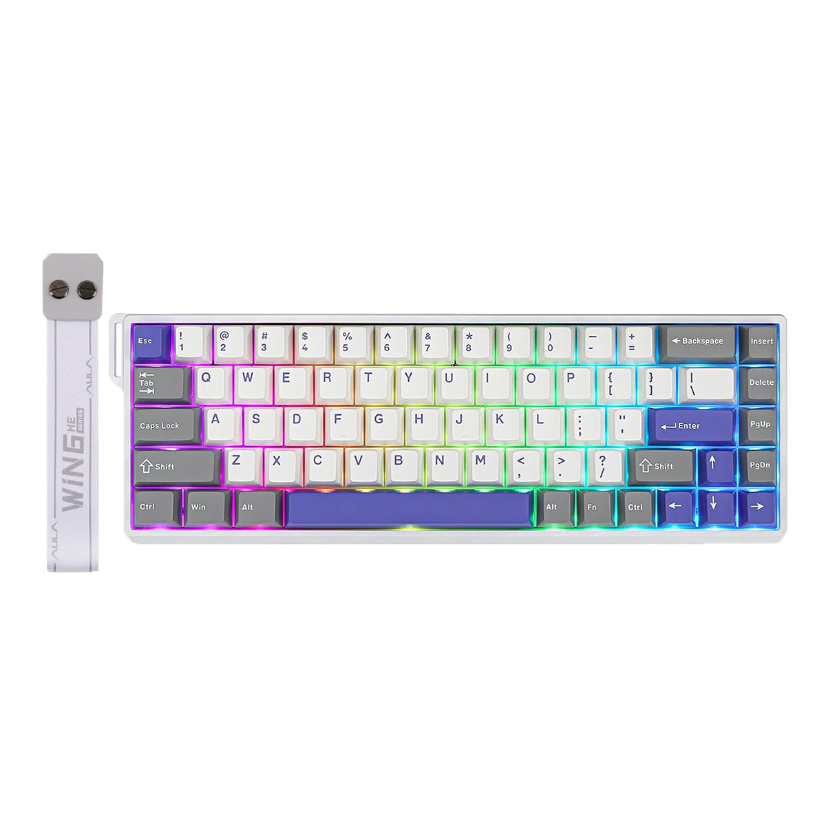 WIN68HEMAX-WP-2.jpg TECLADO MAGNÉTICO AULA WIN68HE MAX RGB CABLEADO BLANCO-GRIS-MORADO - Imagen 1