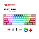 Teclado Gamer Redragon Fizz Pro Inalámbrico  K616 | White / Gray