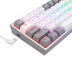 Teclado Gamer Redragon Fizz Pro Inalámbrico  K616 | White / Gray - Imagen 7