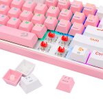 Teclado Gamer Redragon Fizz Pro Inalámbrico  K616 | Pink / White - Imagen 7