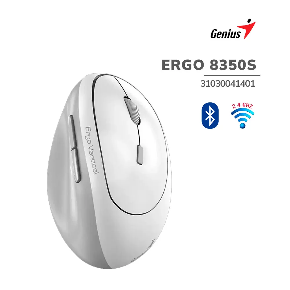 full_image-1.png MOUSE GENIUS ERGO 8350S VERTICAL BLANCO/GRIS - Imagen 1