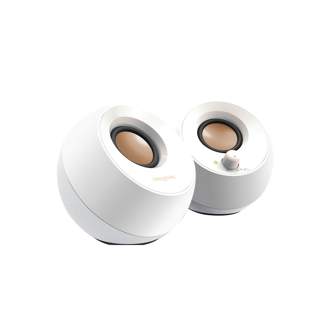 pebble-white-1.jpg Parlante Creative Pebble 2.0 USB White - Imagen 1