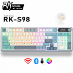 TECLADO ROYAL KLUDGE RK-S98 INALAMBRICO SP LIGHT CLOUD CHARTREUSE SWITCH