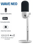 Micrófono Elgato Wave Neo Condensador Usb Pc Mac Ps5 Blanco