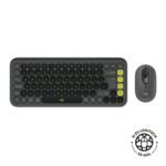 Teclado Logitech + Mouse Pop Icon Bluetooth Wireless Negro