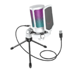 Micrófono USB Gaming RGB, FIFINE AmpliGame A6V – White - Imagen 2