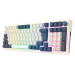 Teclado Gamer Redragon Eisa pro K686-Rgb- Wireless  White/Blue - Imagen 2