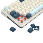 Teclado Gamer Redragon Eisa pro K686-Rgb- Wireless  White/Blue - Imagen 5