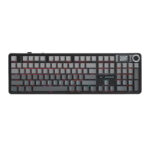 TECLADO AULA F108 PRO MECANICO INGLES SWITCH YELLOW BLACK DEGRADADO