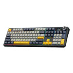 TECLADO AULA F108 PRO MECANICO GRIS NEGRO AMARILLO INGLES - Imagen 3