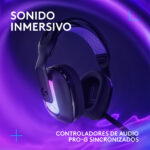 Audifono Gamer Con Microfono Logitech G522 Lightspeed Black - Imagen 4