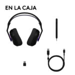 Audifono Gamer Con Microfono Logitech G522 Lightspeed Black - Imagen 9