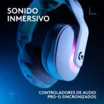 Audifono Gamer Con Microfono Logitech G522 Lightspeed Blanco - Imagen 4