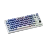 TECLADO MECANICO ROYAL KLUDGE RK-M75 INALAMBRICO 2.4 BT (SW-SILVER)-OCEAN BLUE - Imagen 3