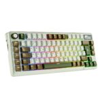 TECLADO GAMER ROYAL KLUDDE RK-L75 PALM GREEN-CREAMY - Imagen 7