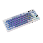 TECLADO MECANICO ROYAL KLUDGE RK-M65 INALAMBRICO 2.4 BT (SW-CREAMY)-OCEAN BLUE - Imagen 4