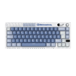 TECLADO MECANICO ROYAL KLUDGE RK-M65 INALAMBRICO 2.4 BT (SW-CREAMY)-OCEAN BLUE - Imagen 2