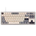 TECLADO MECANICO ROYAL KLUDGE RK-R87PRO ALAMBRICO (SW-CREAMY)-HALF GREY - Imagen 2