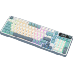 TECLADO ROYAL KLUDGE RK-S98 INALAMBRICO SP LIGHT CLOUD CHARTREUSE SWITCH - Imagen 2