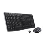 Combo Logitech Inalambrico MK270 Receptor USB/Diseño Ergonomico/ NEGRO
