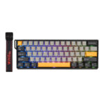 Teclado Mecánico AULA WIN60HE MAX 60% Switch Magnético RGB Cableado BLACK GREY YELLOW