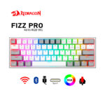 Teclado Gamer Redragon Fizz Pro Inalámbrico  K616 | White / Gray