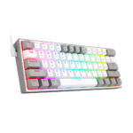 Teclado Gamer Redragon Fizz Pro Inalámbrico  K616 | White / Gray - Imagen 2