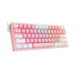 Teclado Gamer Redragon Fizz Pro Inalámbrico  K616 | Pink / White - Imagen 3
