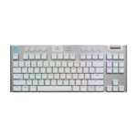 Teclado Gamer Mecánico Inalámbrico Logitech G915 TKL RGB | Blanco