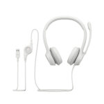 Audífonos USB Con Micrófono Logitech H390 - Blanco - Imagen 6