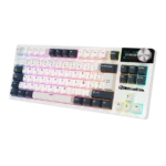 TECLADO ROYAL KLUDGE RK-S85 TKL INALAMBRICO WHITE NIGHT
