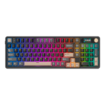TECLADO ROYAL KLUDGE RK-S98 INALÁMBRICO PHANTOM CHARTREUSE SWITCH